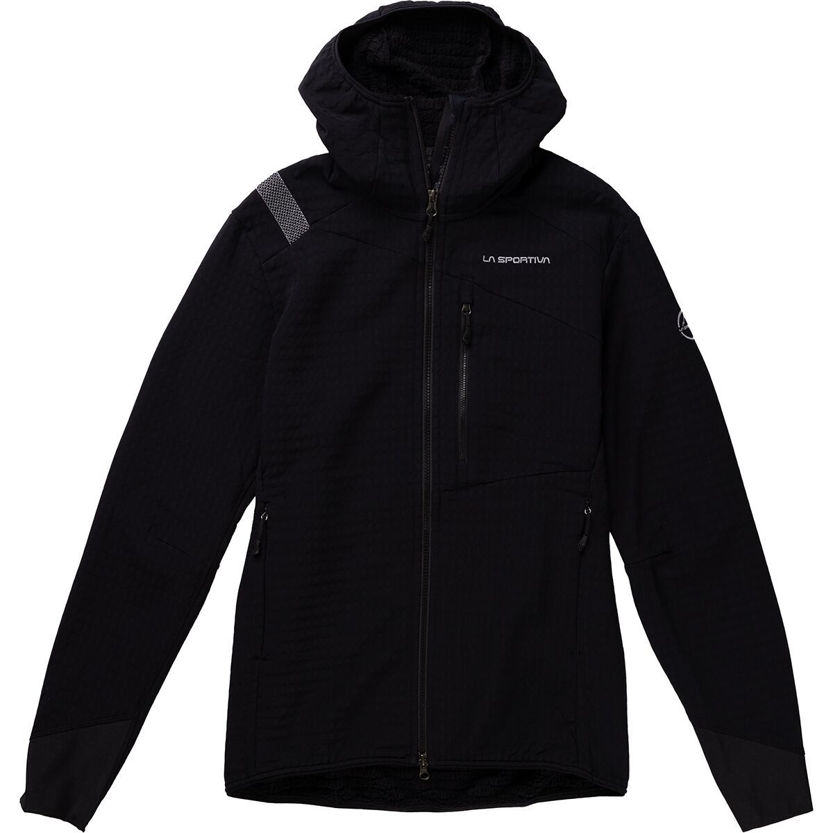 Image of La Sportiva Bristen Thermal Hooded Jacket - Men's Black/Cloud, L