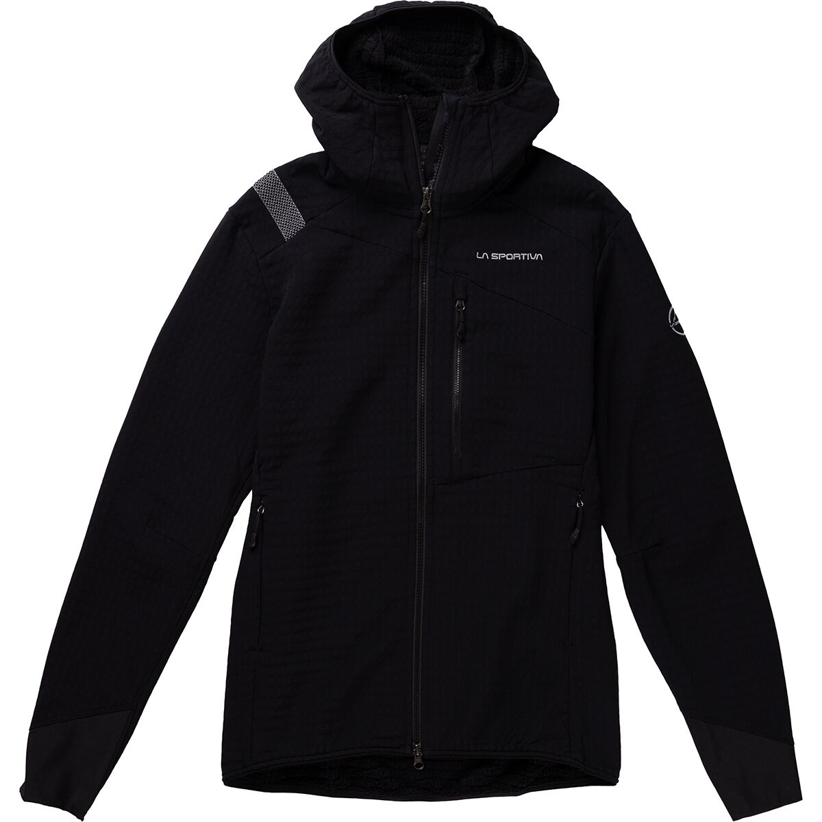 Image of La Sportiva Bristen Thermal Hooded Jacket - Men's Black/Cloud, M