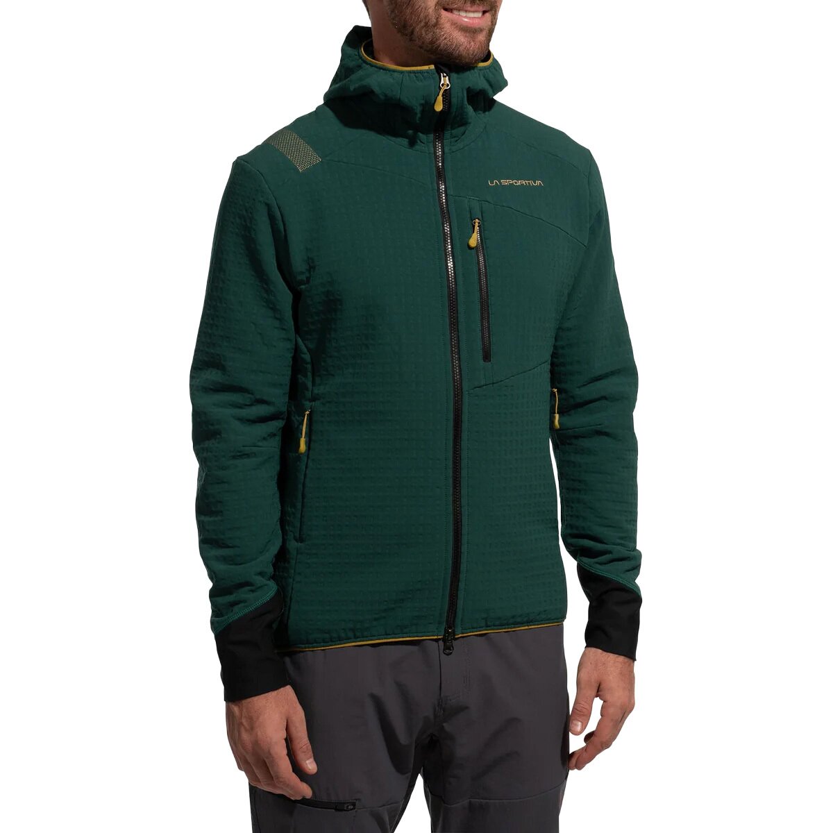 Image of La Sportiva Bristen Thermal Hooded Jacket - Men's Jungle/Savana, S