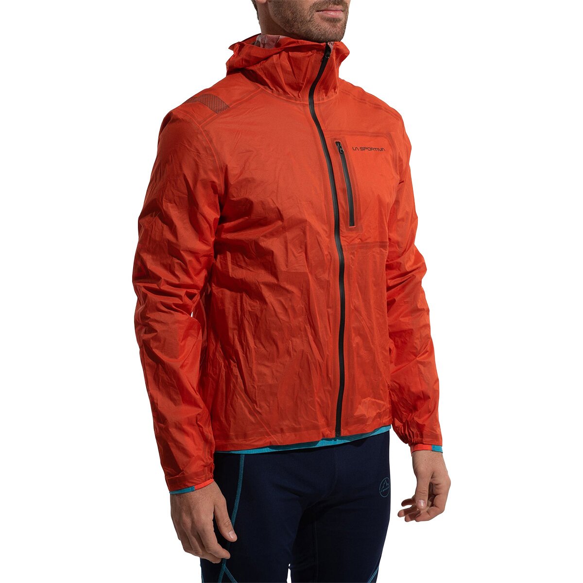 Image of La Sportiva Ethereal Pro Jacket - Men's Cherry Tomato/Carbon, XL