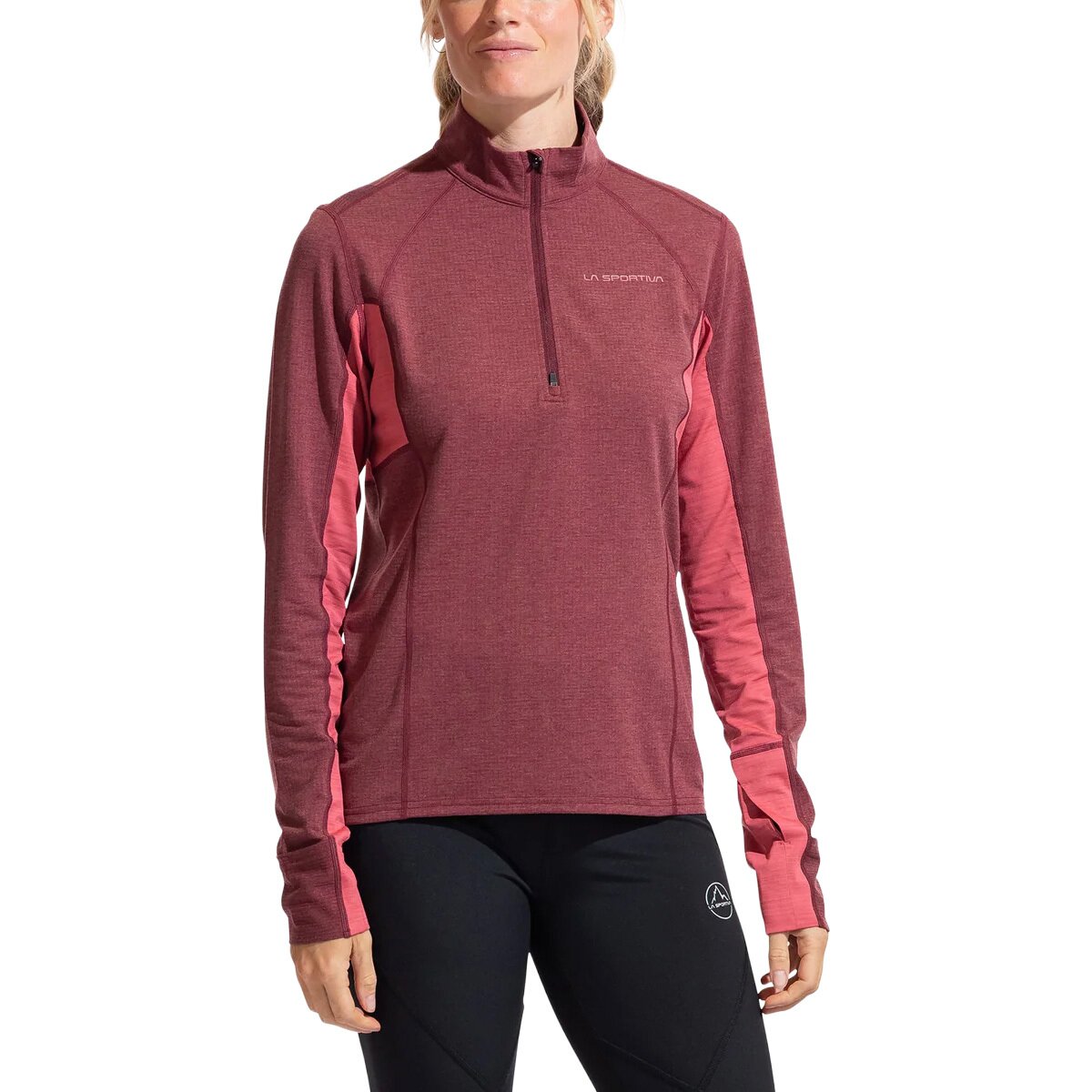 Image of La Sportiva Swift Long-Sleeve Top - Women's Redwood/Rosebay, S
