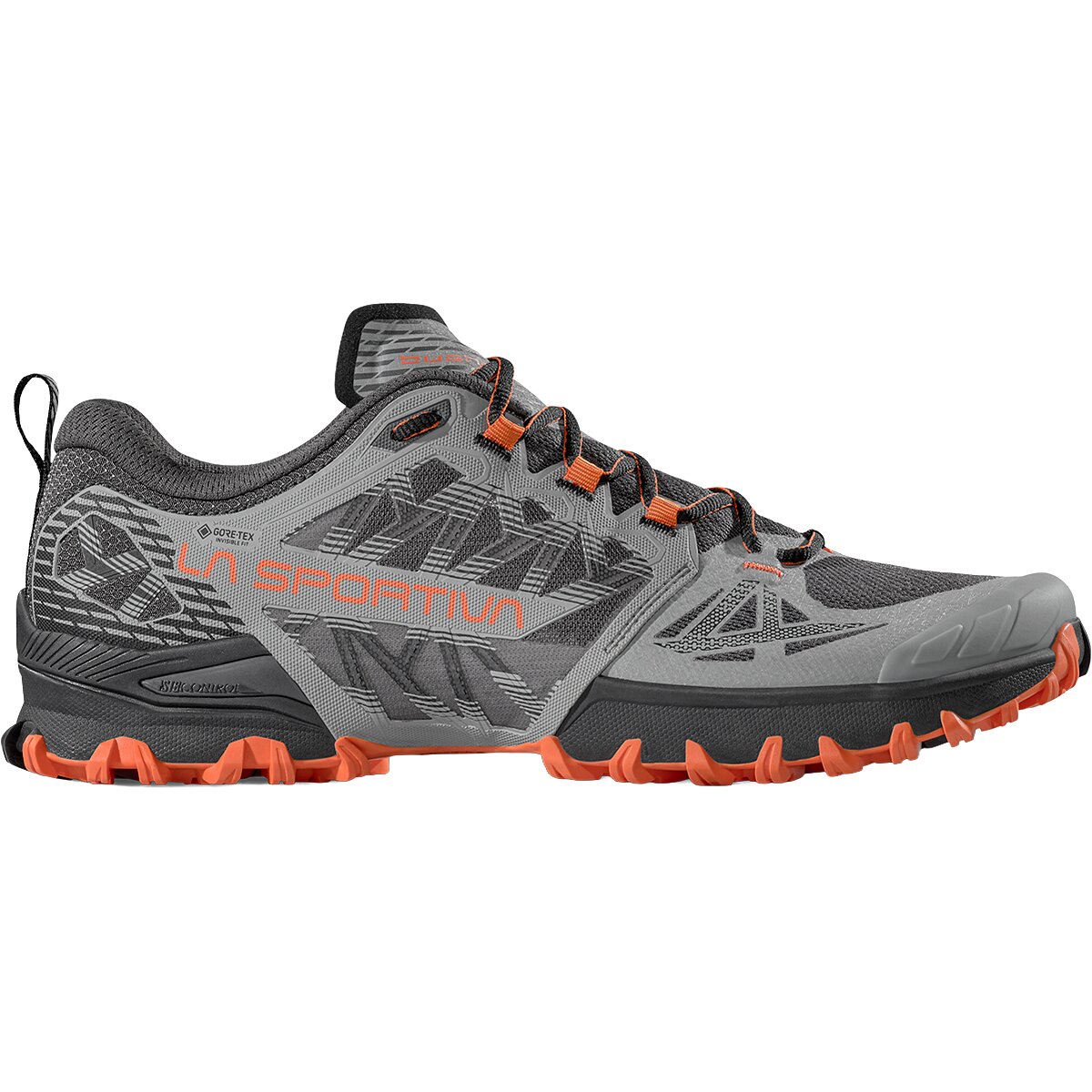 La Sportiva La Sportiva Bushido III GTX Trail Running Shoe - Men's Black/Flame, 44.5