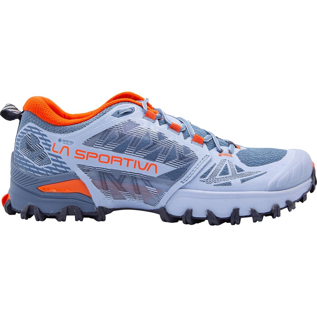 La Sportiva Bushido III GTX Wide Trail Running Shoe - Women's Stone Blue/Moonlight, 38.5