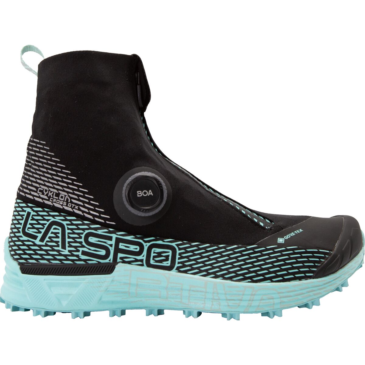 Image of La Sportiva Cyklon Cross GTX Trail Running Shoe - Women's Black/Iceberg, 39.5