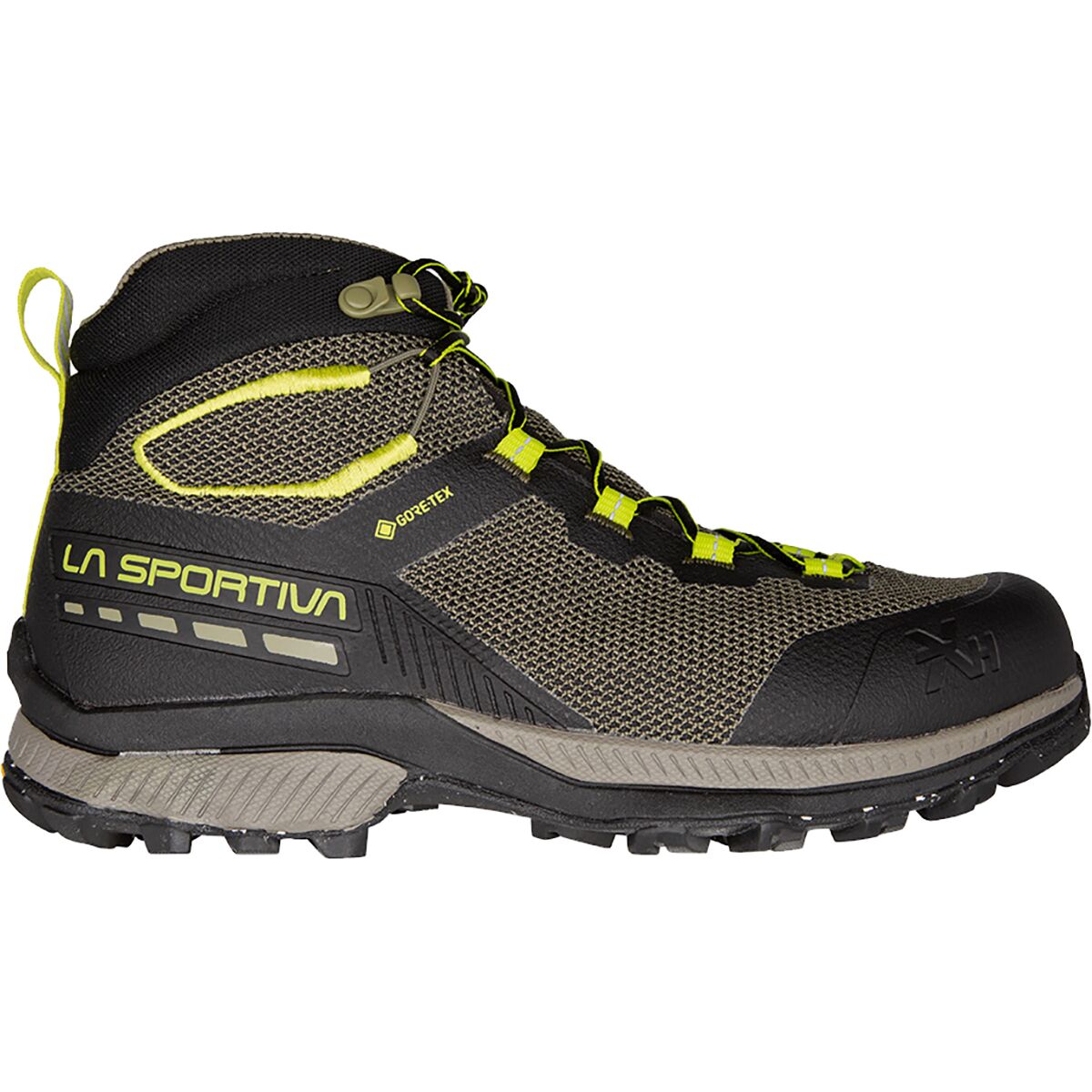 Image of La Sportiva TX Hike Mid GTX Hiking Boot - Men's Black/Lime Punch, 42.5