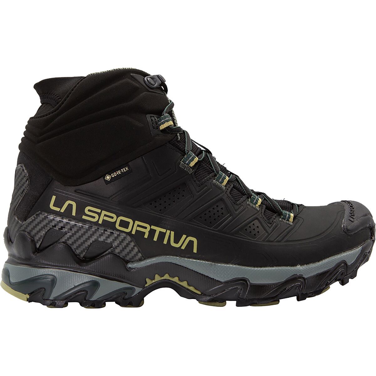 La Sportiva Ultra Raptor II Mid Leather GTX Hiking Boot - Men's Black/Cedar