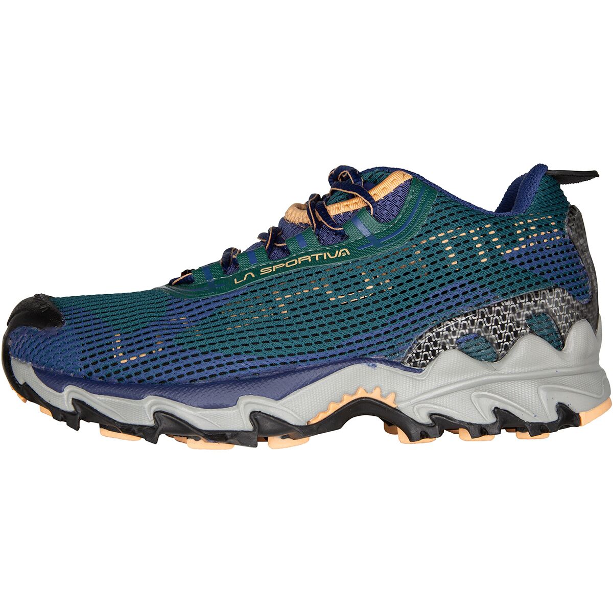 Image of La Sportiva Wildcat 2.0 GTX Trail Running Shoe - Women's Jungle/Cobalt Blue, 39.0