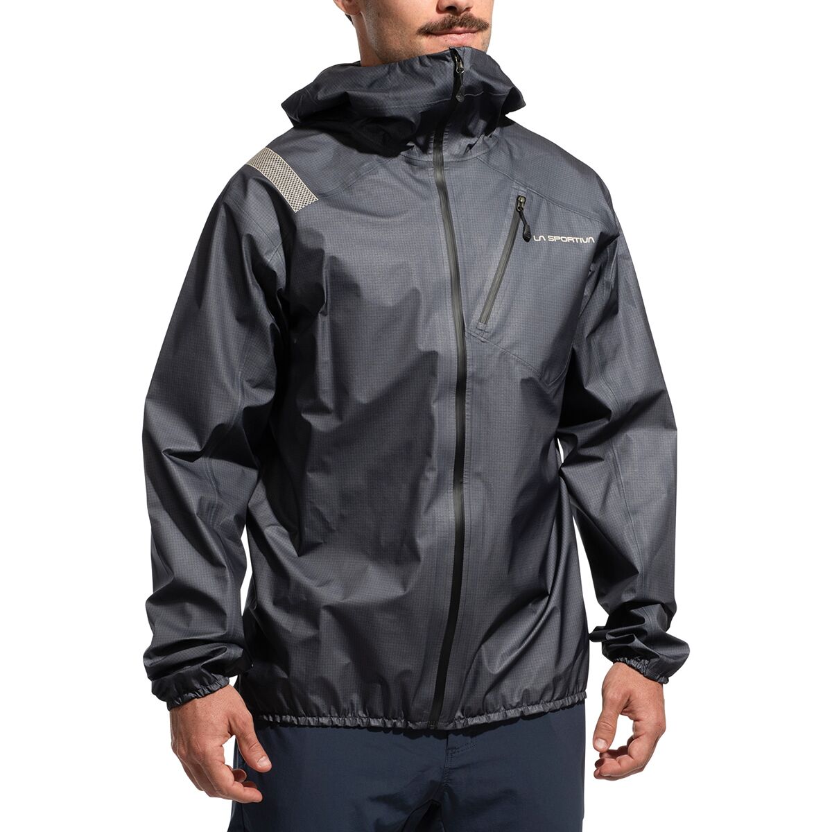 Image of La Sportiva Aequilibrium Lite GTX Jacket - Men's Onyx/Chalk, XL