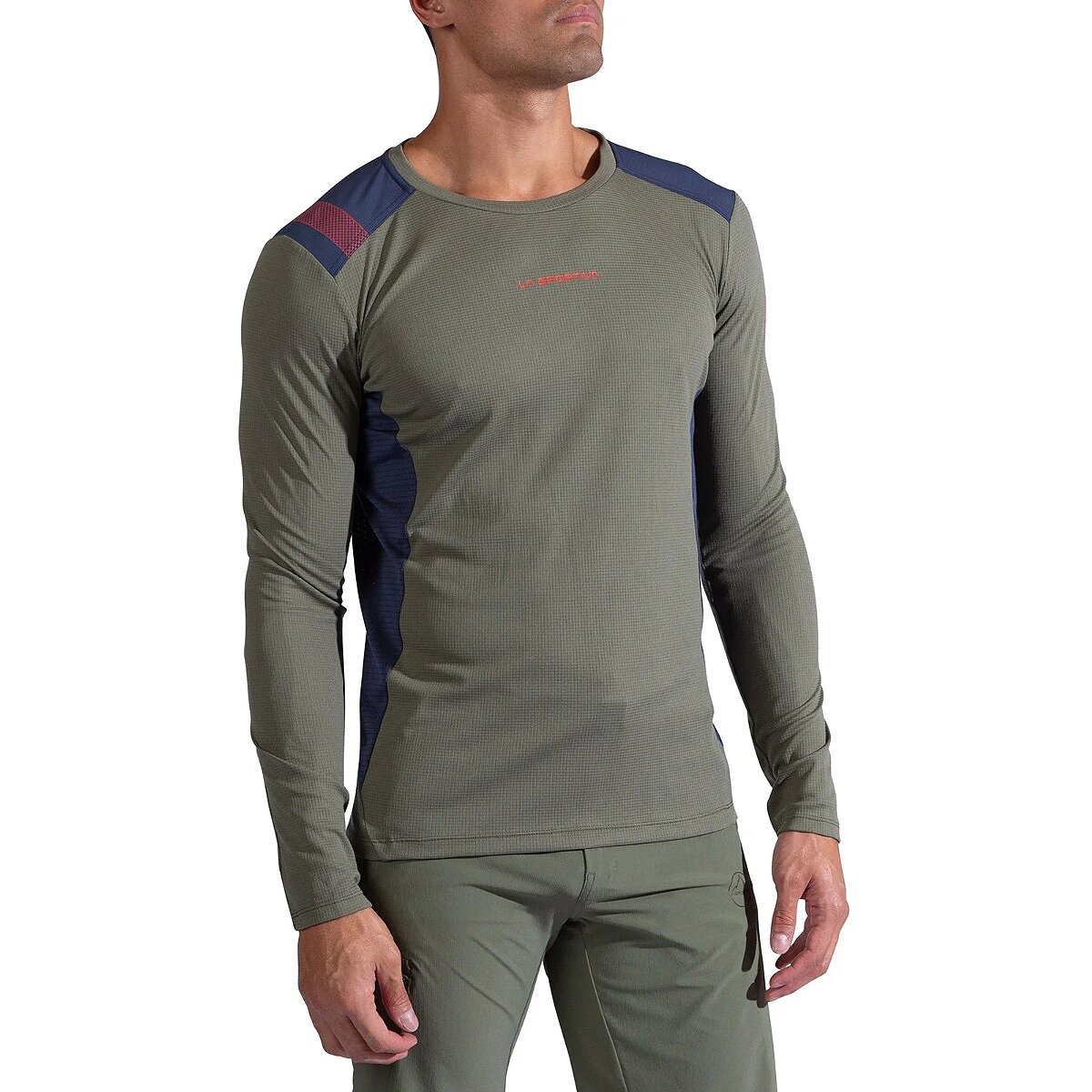 Image of La Sportiva Beyond Long-Sleeve Shirt - Men's Cypress/Night Sky, S