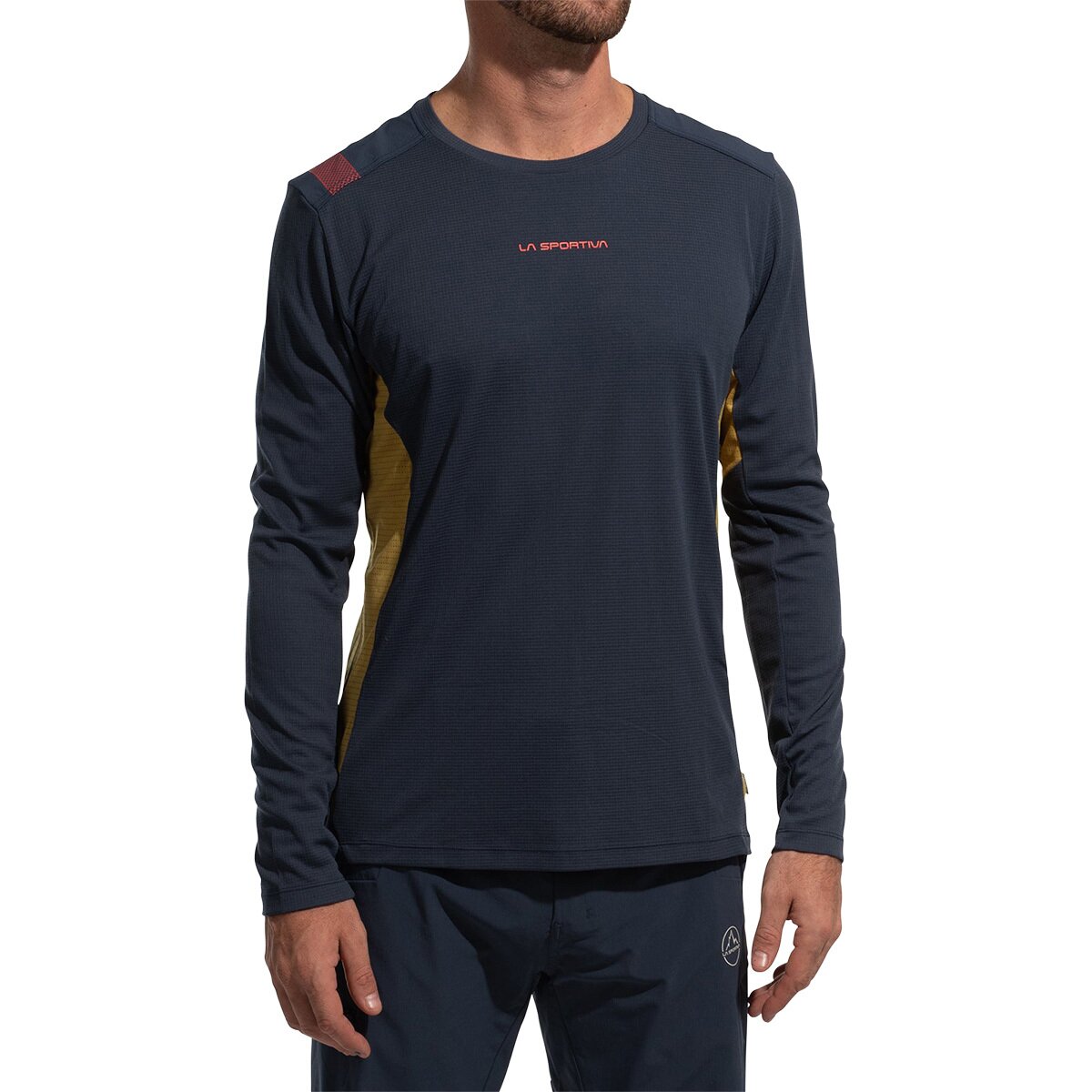 Image of La Sportiva Beyond Long-Sleeve Shirt - Men's Night Sky/Savana, XL
