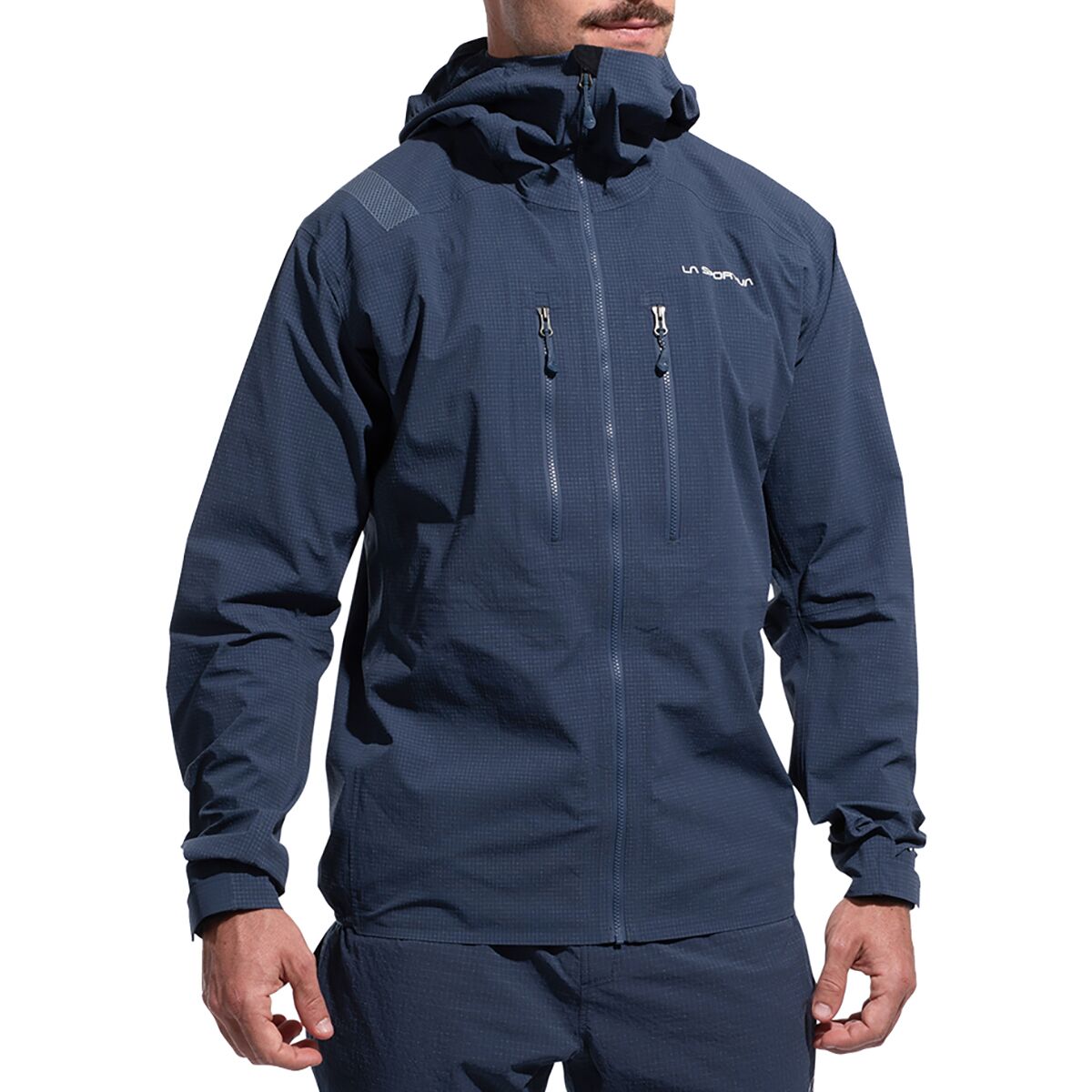 Image of La Sportiva Helixir Shell Jacket - Men's Night Sky/Chalk, XL