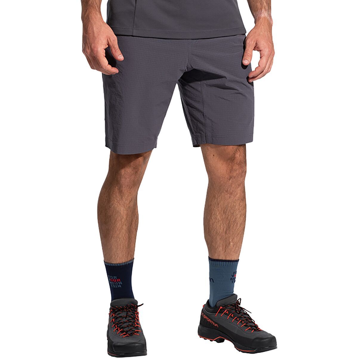 La Sportiva Helixir Short - Men's Onyx/Chalk, L