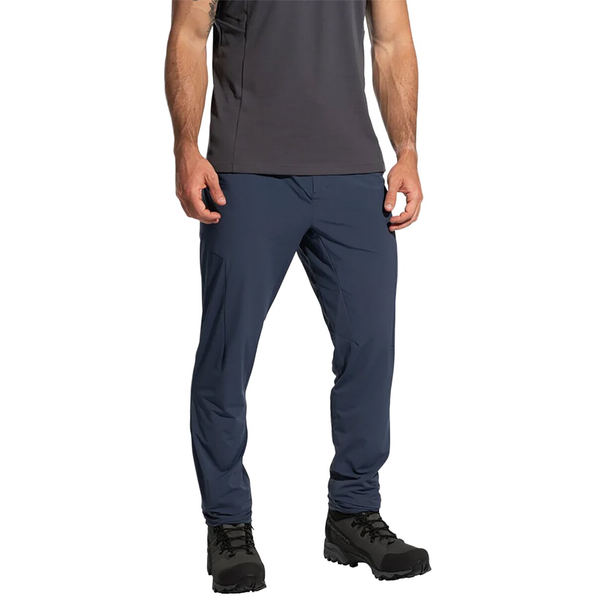 Image of La Sportiva Trail Guard Pant - Men's Night Sky/Chalk, S