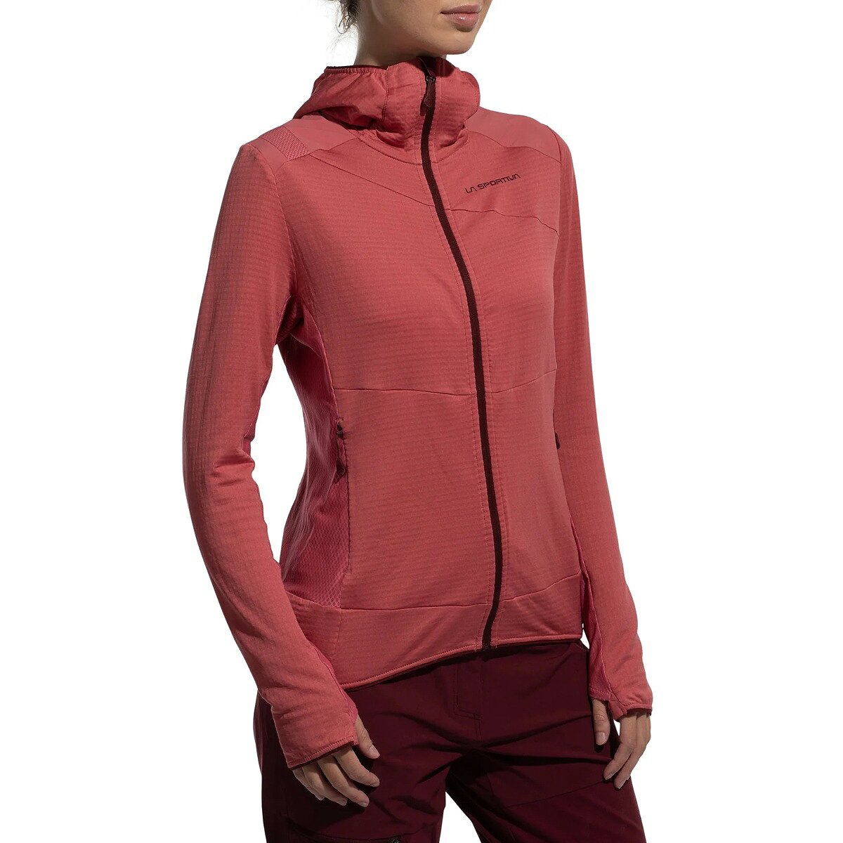 Image of La Sportiva Aequilibrium Thermal Hoodie - Women's Rosebay/Redwood, M