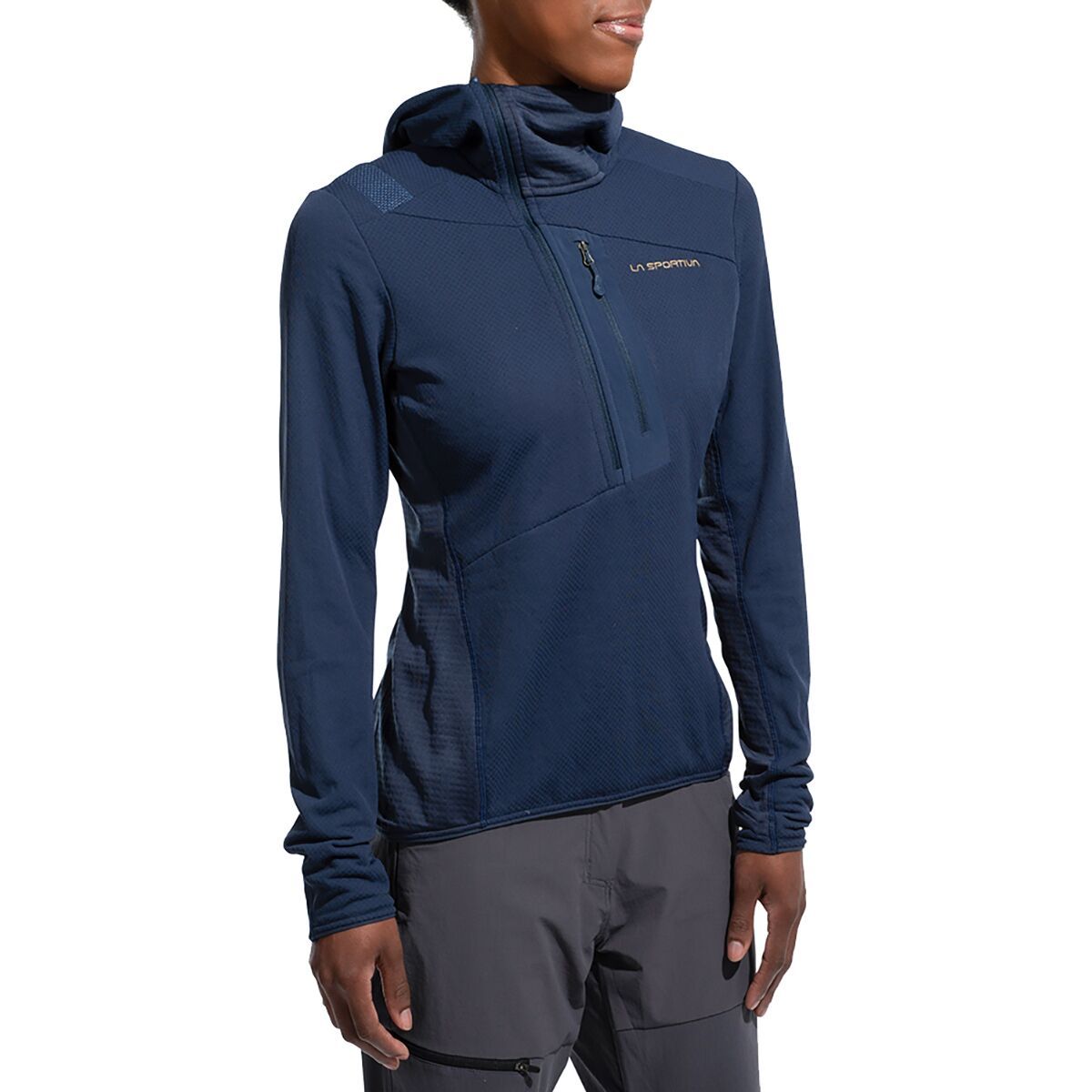 Image of La Sportiva Big Wall Pullover Hoodie - Women's Night Sky/Savana, M
