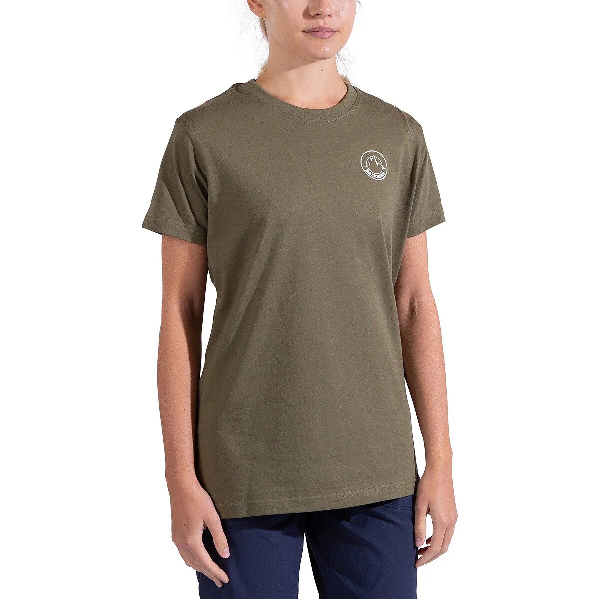 Image of La Sportiva Circle Logo T-Shirt - Women's Cypress/Chalk, XL