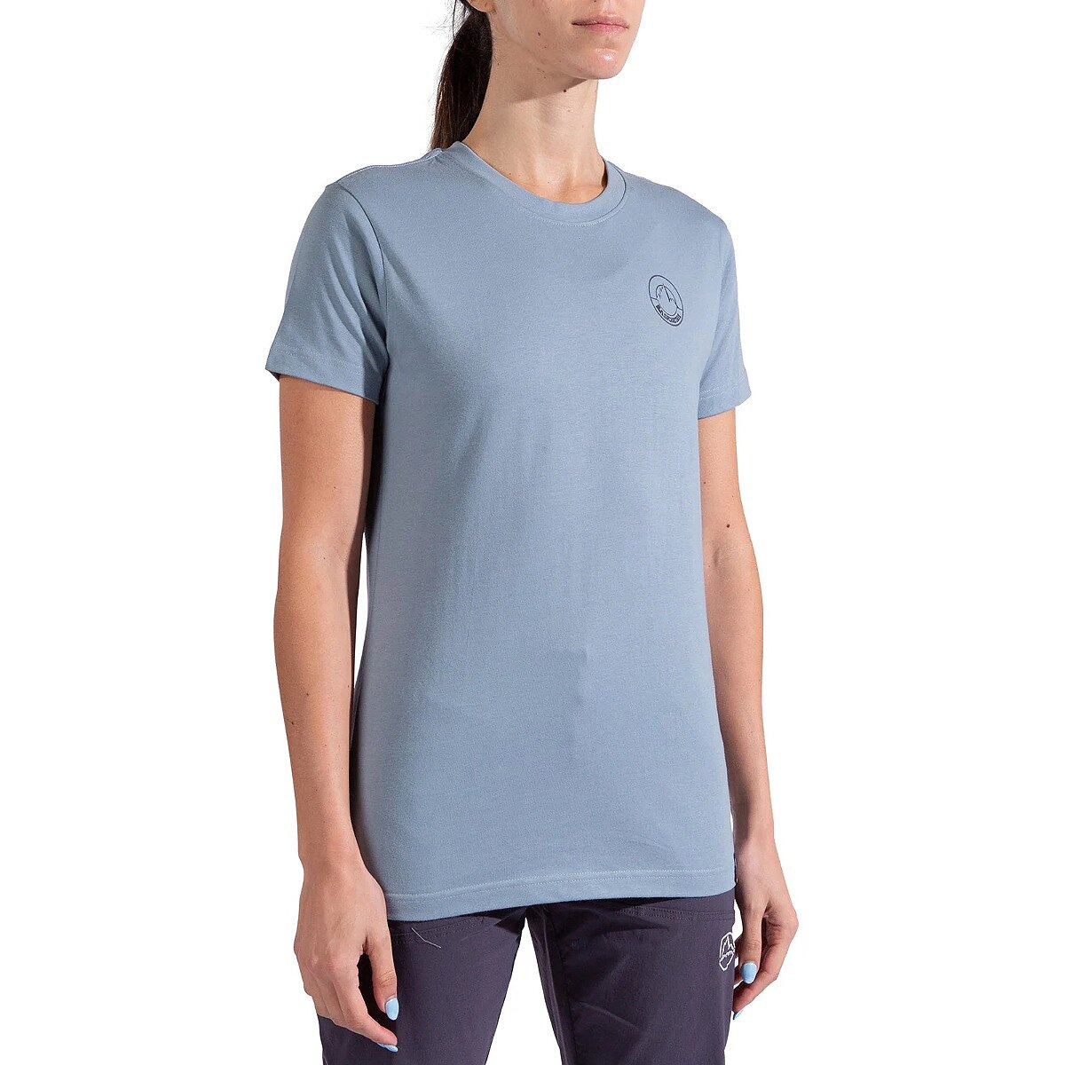 Image of La Sportiva Circle Logo T-Shirt - Women's Limestone/Night Sky, S