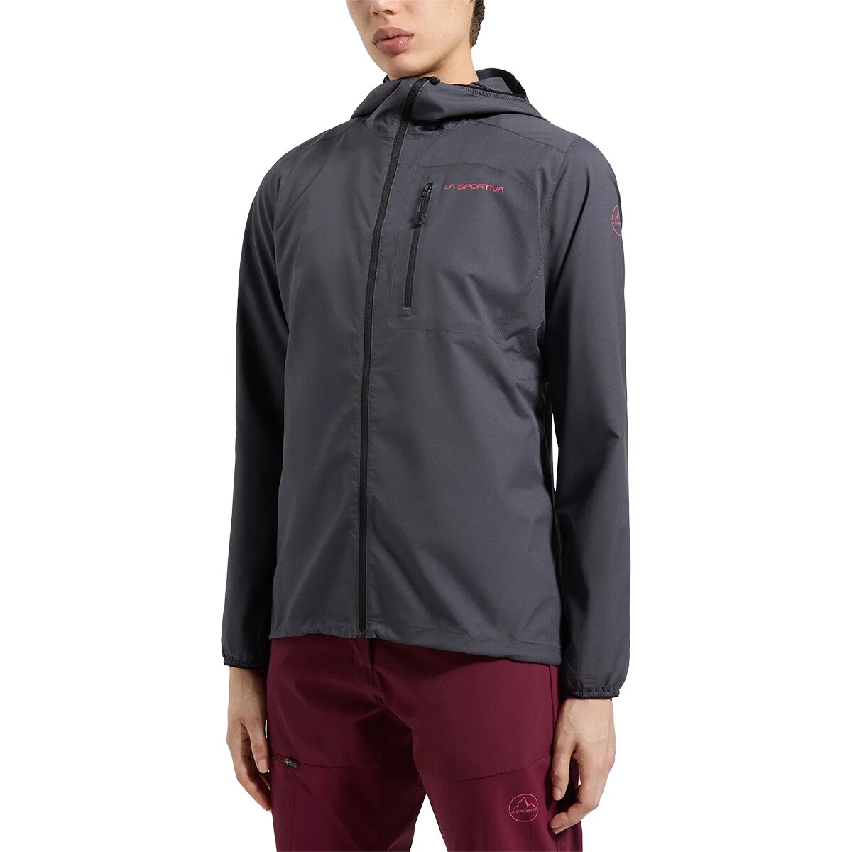 Image of La Sportiva Wall Breeze Stretch Jacket - Women's Onyx/Rosebay, M