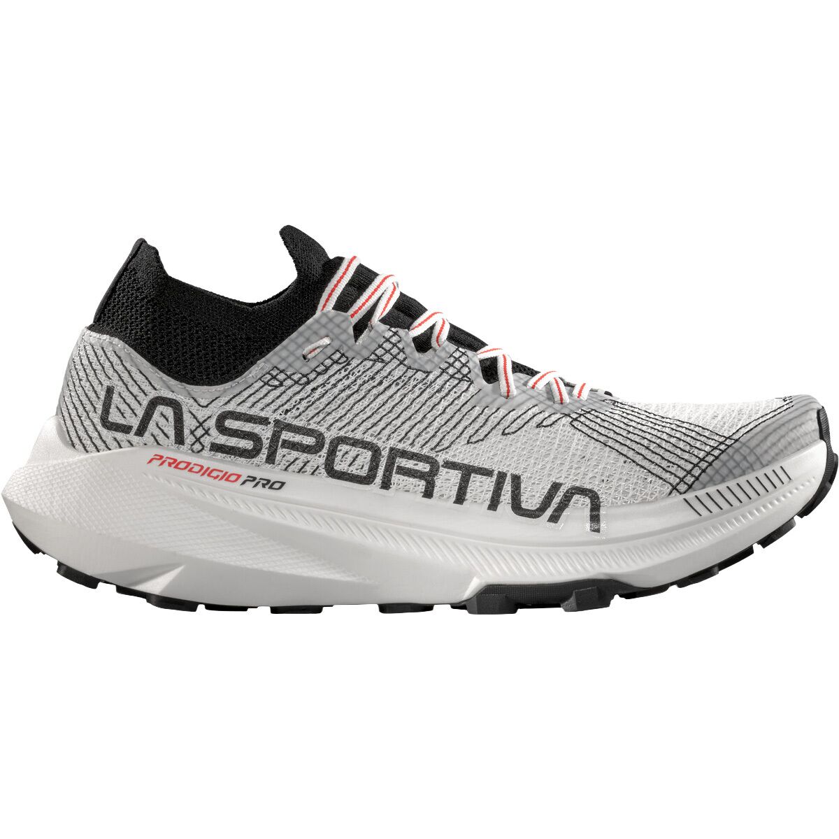 Image of La Sportiva Prodigio Pro Running Shoe - Men's White/Black, 42.0