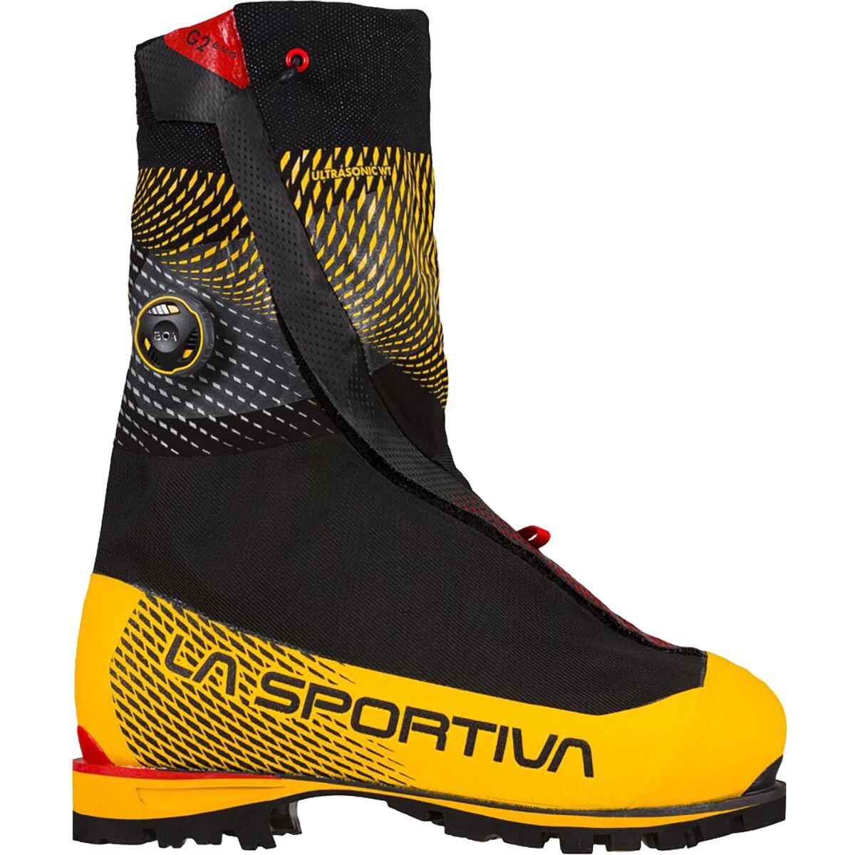 La Sportiva G2 Evo Mountaineering Boot - Men's Black/Yellow, 46.5