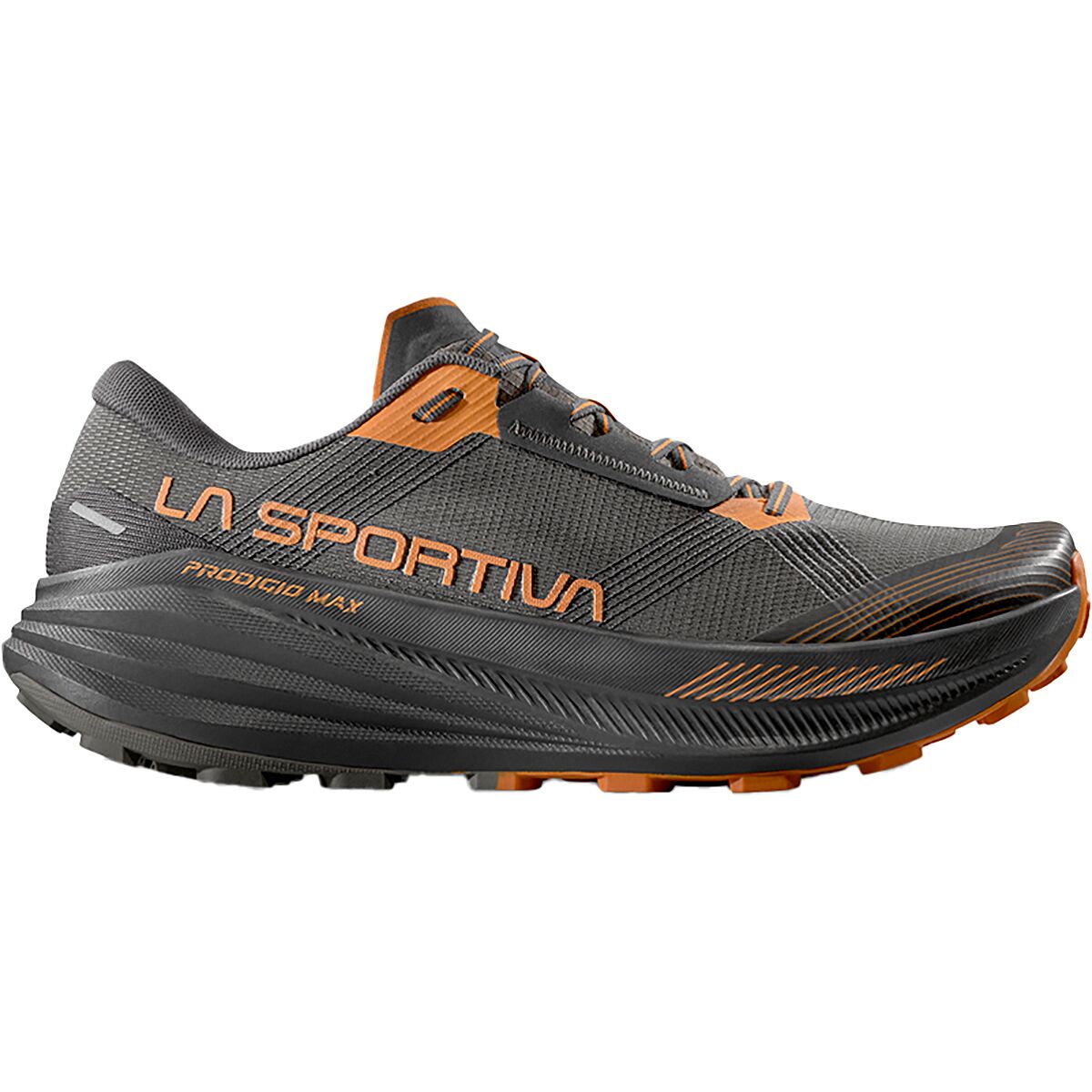 Image of La Sportiva Prodigio Max Trail Running Shoe - Men's Mocha/Marmalade, 45.5