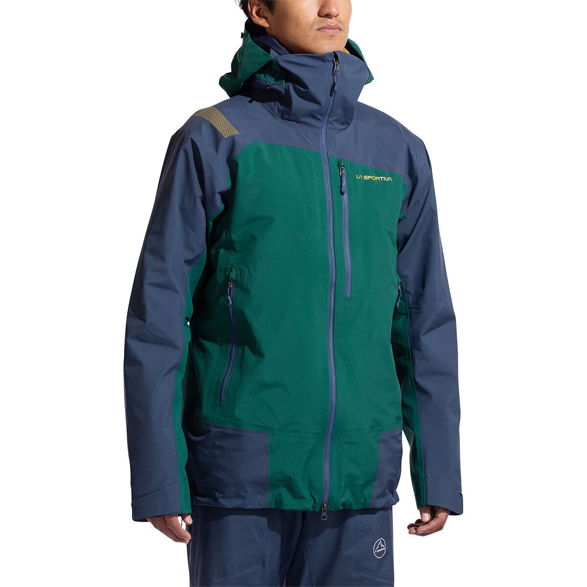 Image of La Sportiva Alpine Guide GTX Performance Jacket - Men's Jungle/Night Sky, S