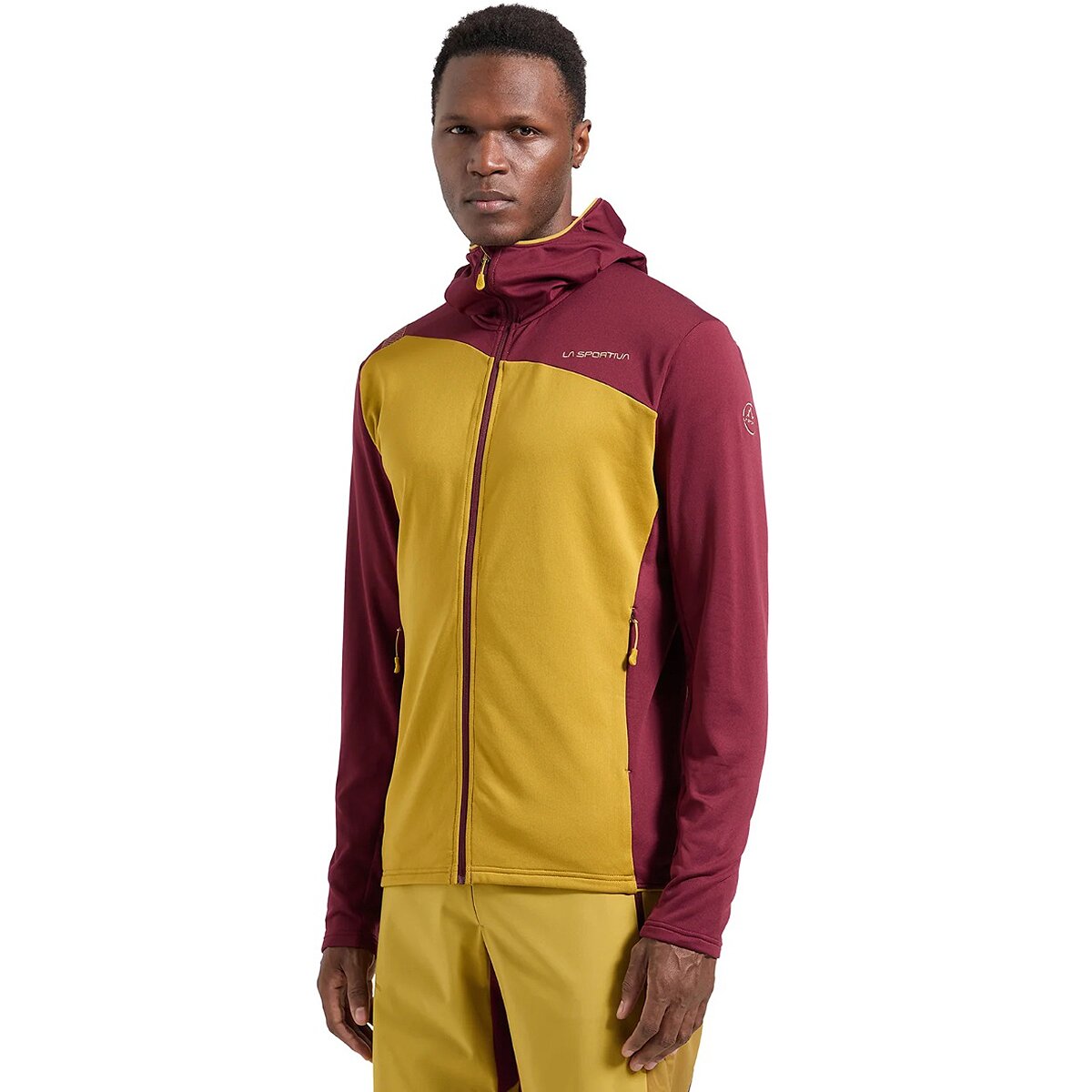 Image of La Sportiva Cosmic Thermal Hooded Jacket - Men's Savana/Redwood, L