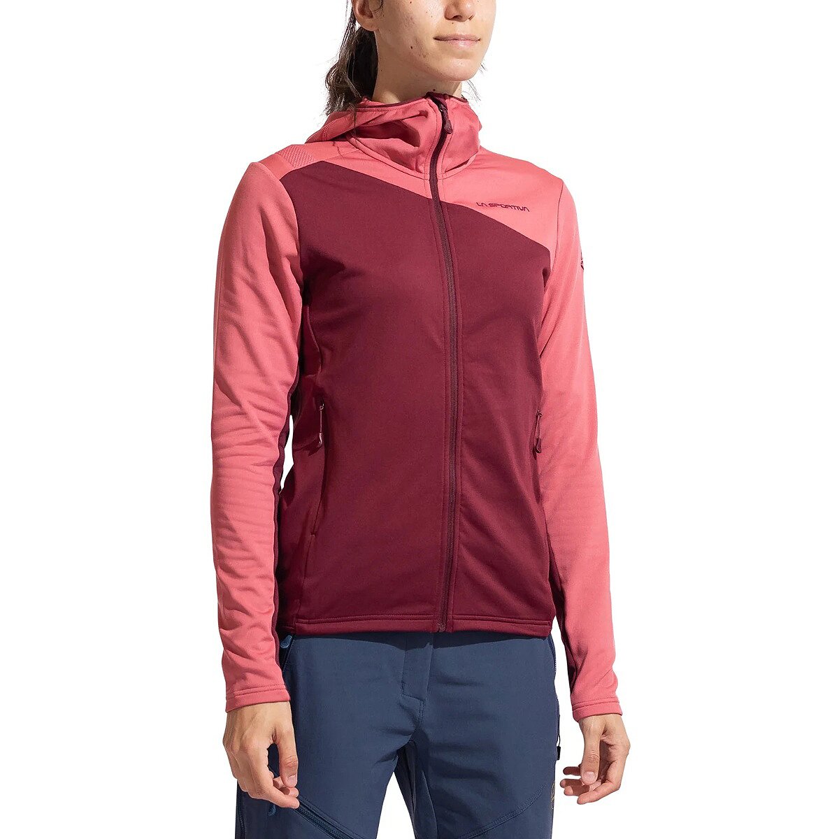 Image of La Sportiva Cosmic Thermal Hooded Jacket - Women's Redwood/Rosebay, XS