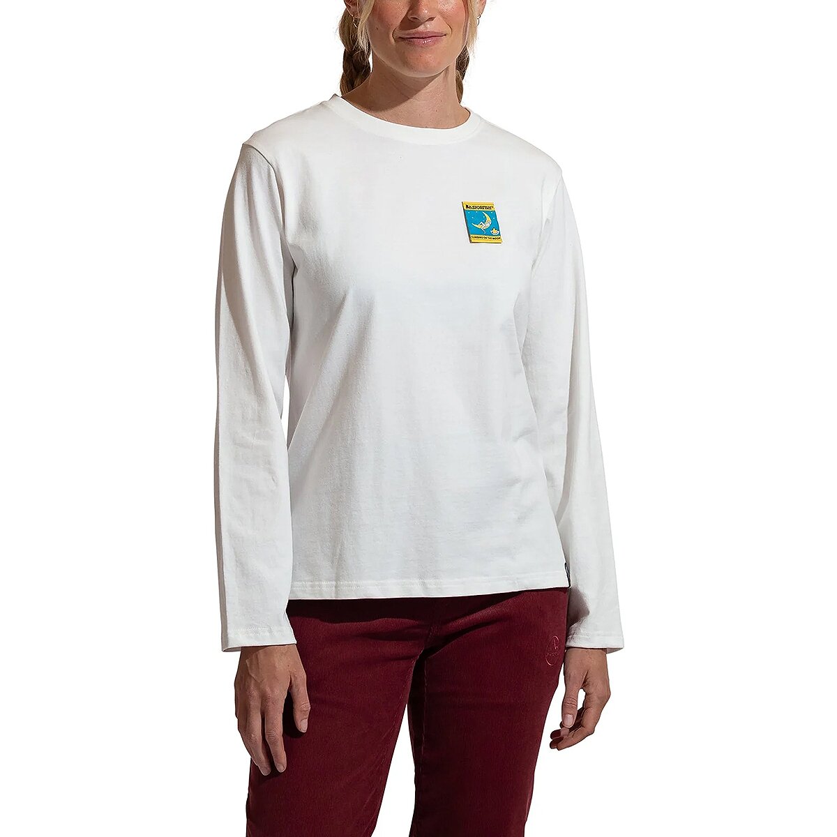 Image of La Sportiva Moon Climb Long-Sleeve Shirt - Women's Chalk, L