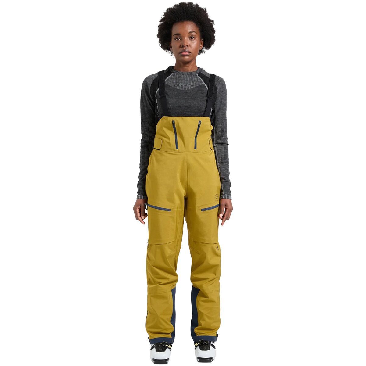 Image of La Sportiva Sender GTX Performance Bib Pant - Women's Savana, M