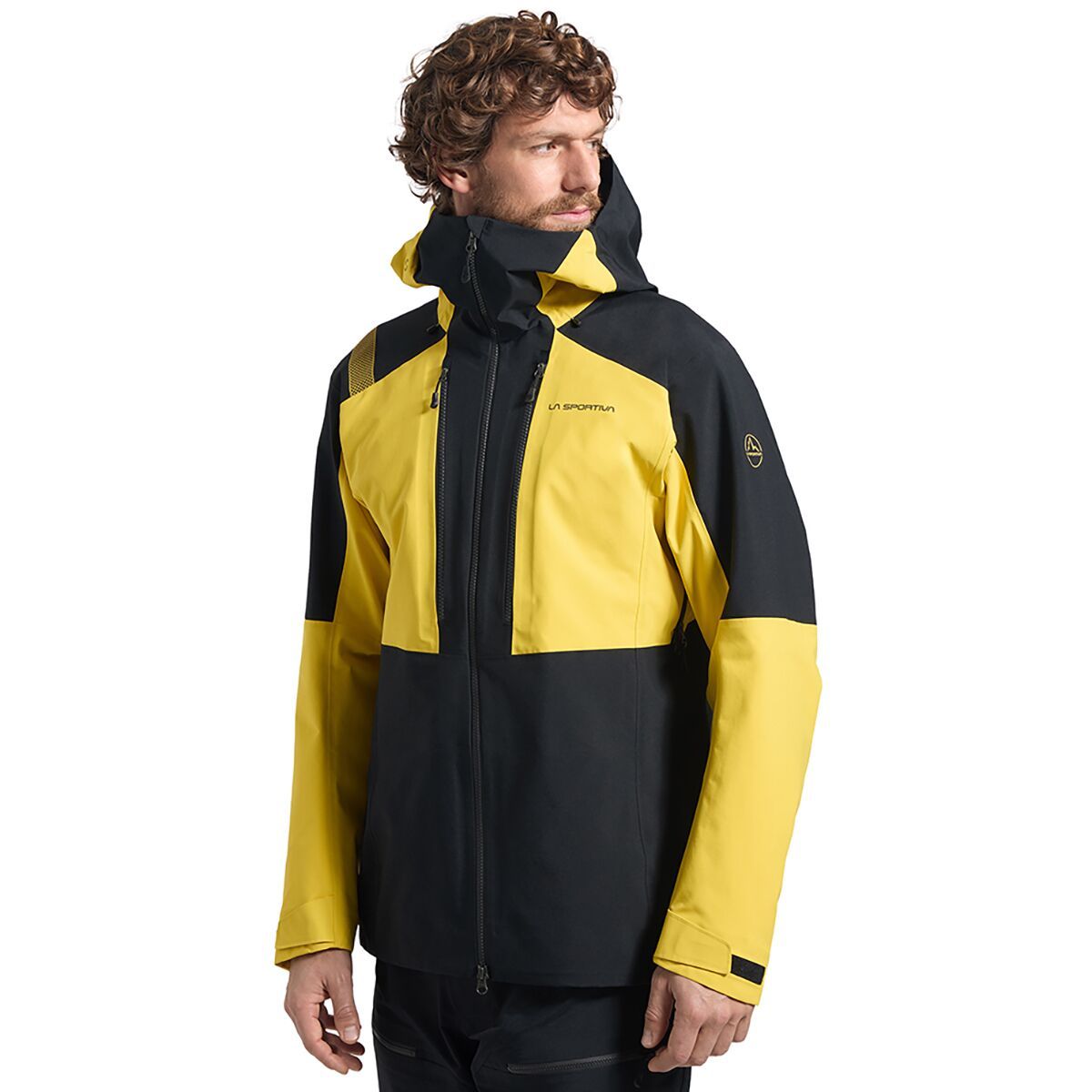 Image of La Sportiva Supercouloir GTX Pro Jacket - Men's Black/Yellow, XL