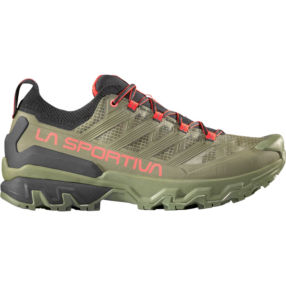Image of La Sportiva Ultra Raptor 3 Hiking Shoe - Men's Cypress/Mountain Red, 45.5