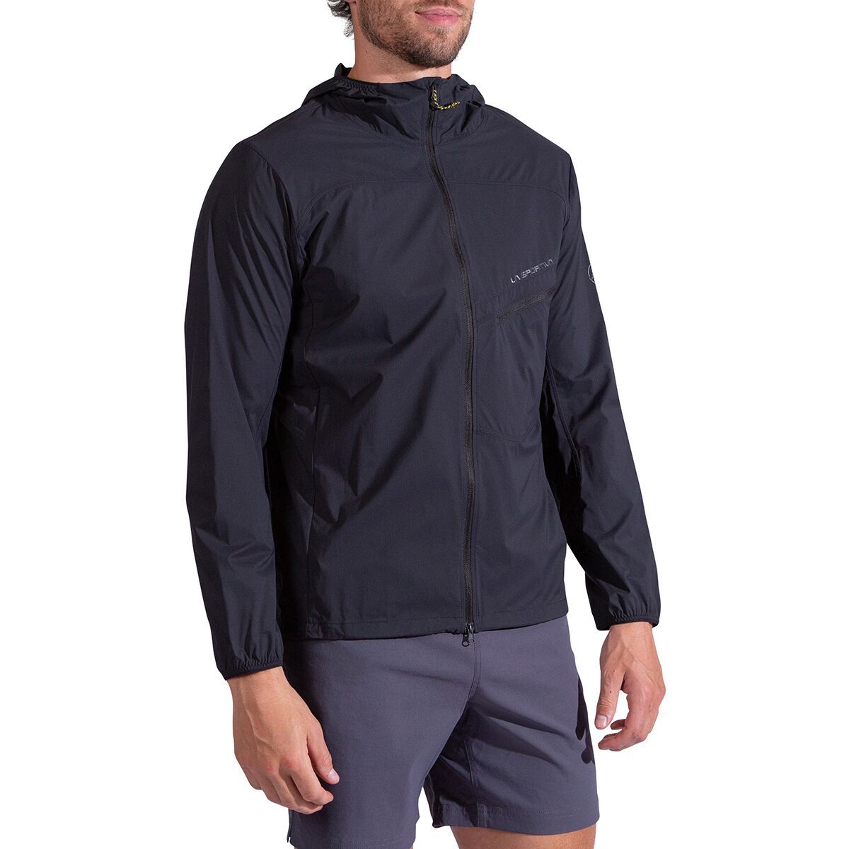 Image of La Sportiva Freeway Wind Jacket - Men's Black/Onyx, XL
