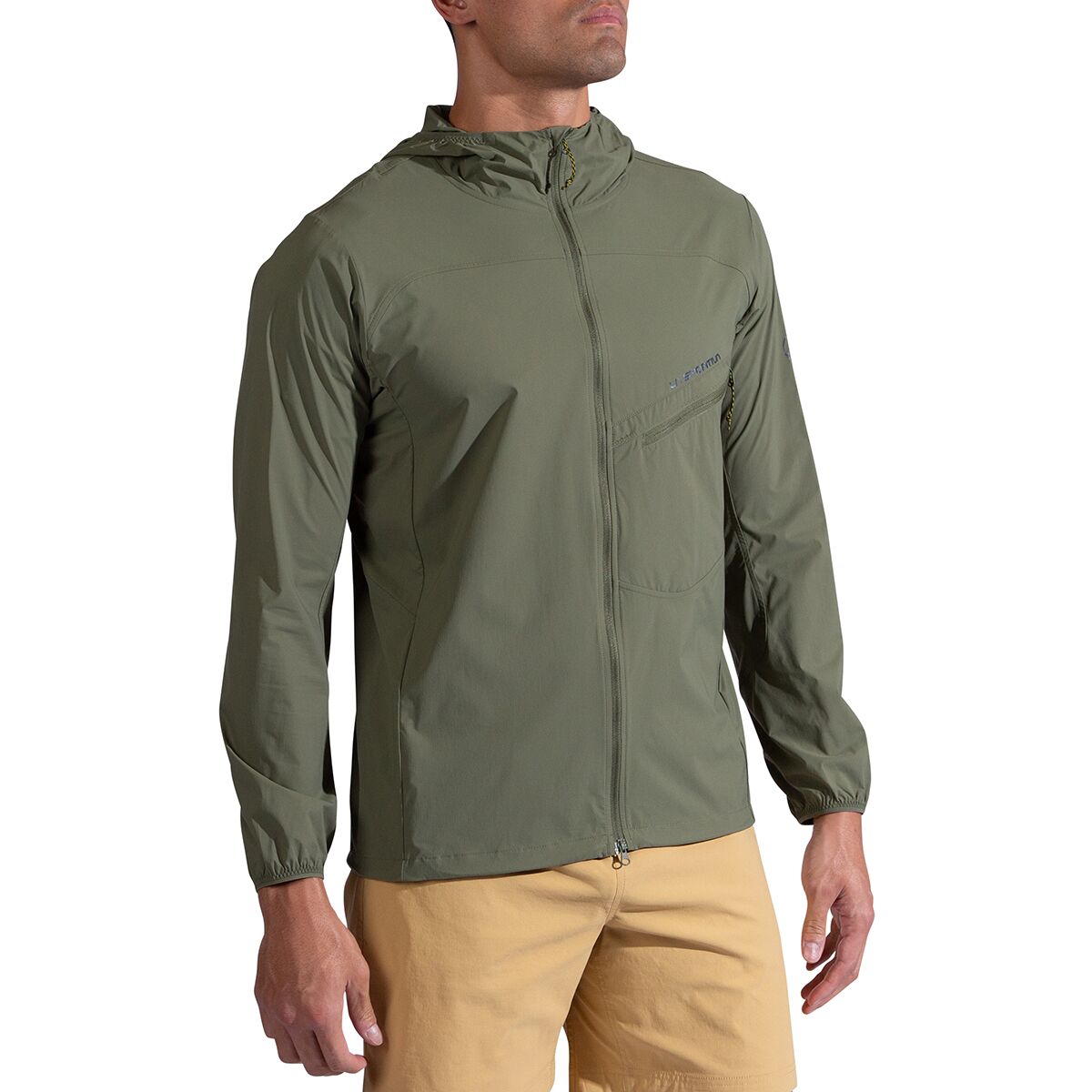 Image of La Sportiva Freeway Wind Jacket - Men's Cypress/Night Sky, S