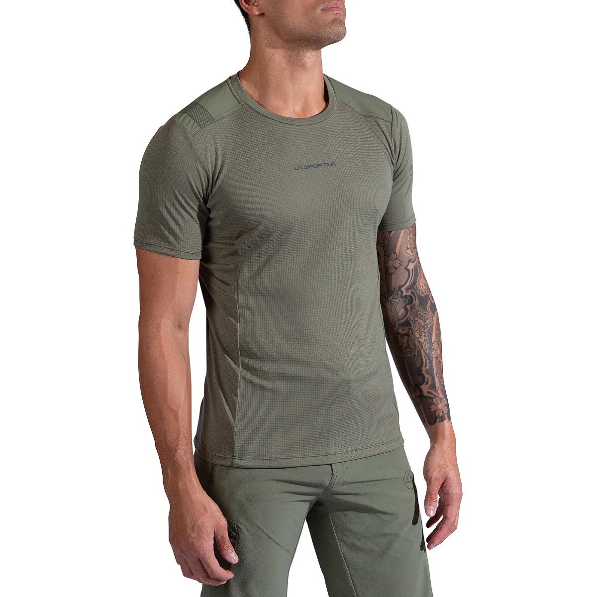 Image of La Sportiva Ridge T-Shirt - Men's Cypress/Night Sky, M