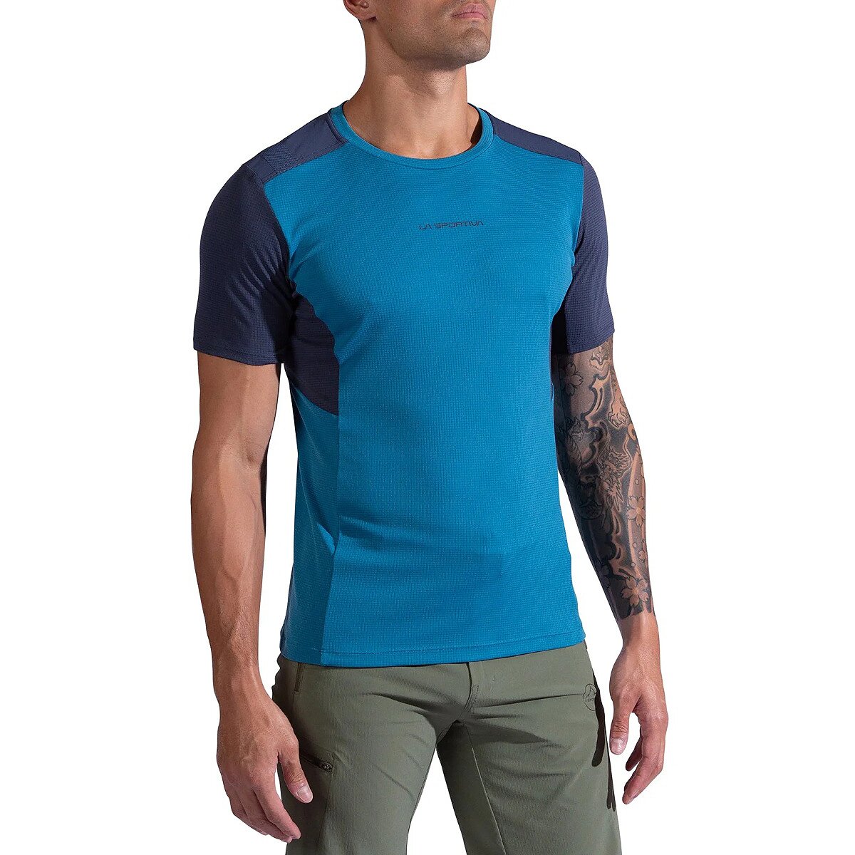 Image of La Sportiva Ridge T-Shirt - Men's Lake/Night Sky, L