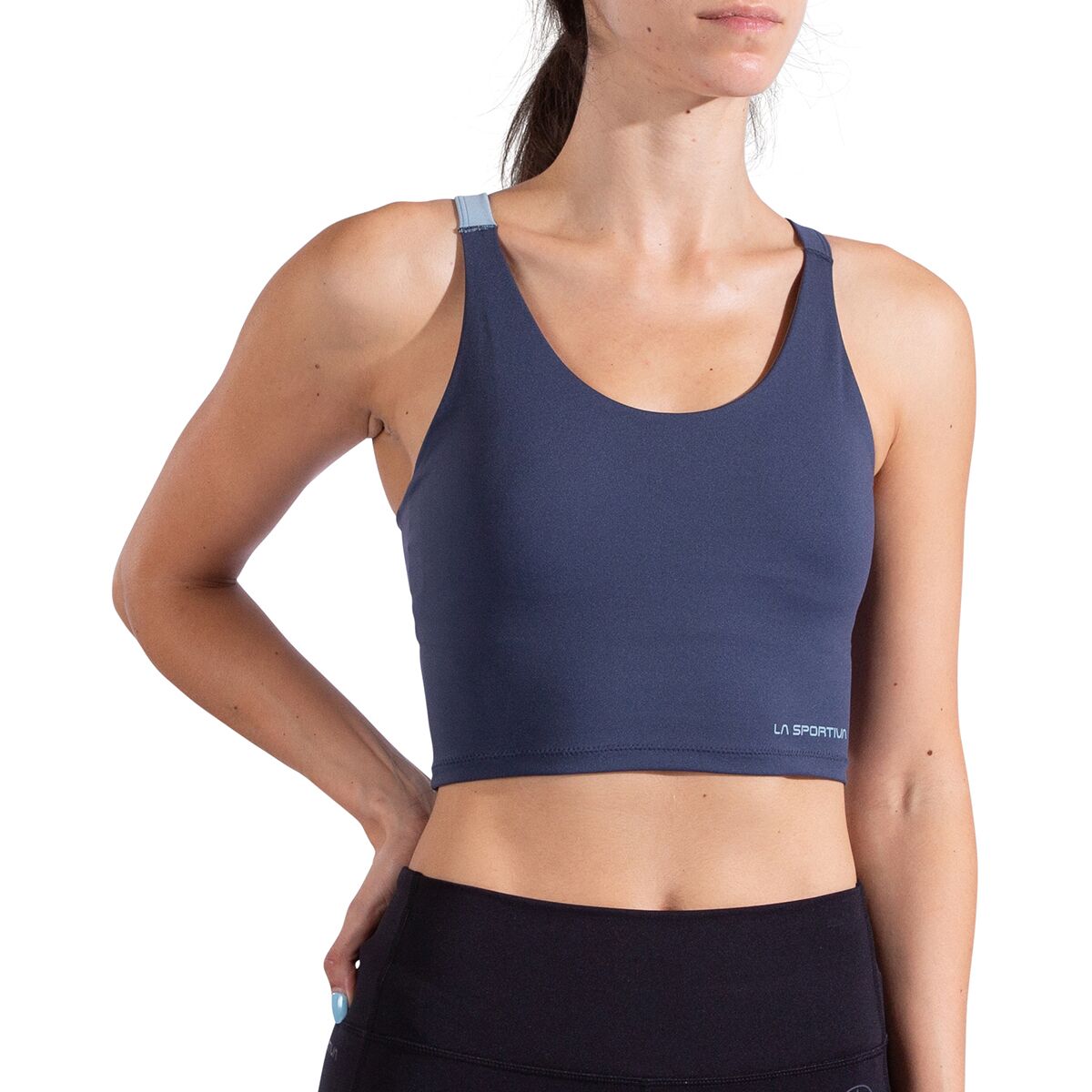 Image of La Sportiva Cosmosis Bra Tank Top - Women's Night Sky/Limestone, L