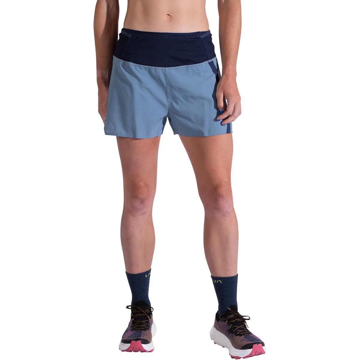 Image of La Sportiva Flow 3in Short - Women's Limestone/Night Sky, M