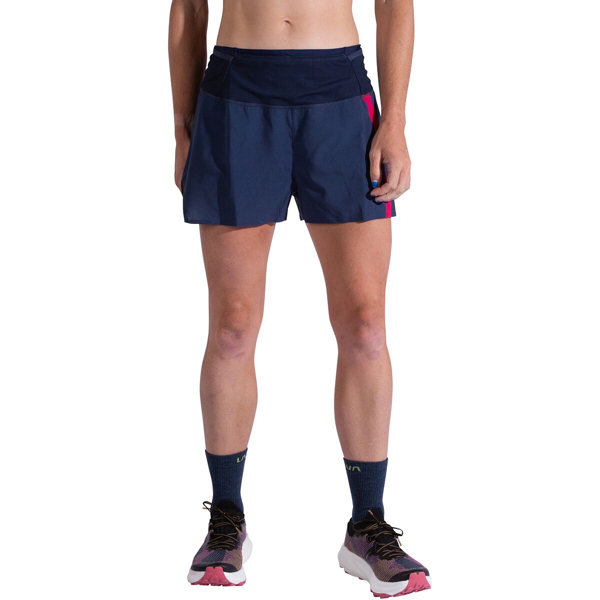 Image of La Sportiva Flow 3in Short - Women's Night Sky/Azalea, XS