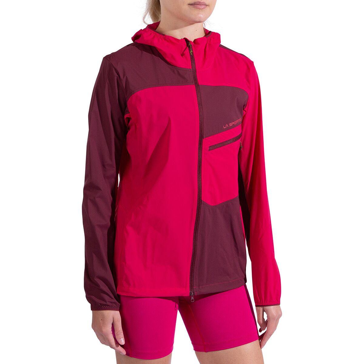 Image of La Sportiva Freeway Wind Jacket - Women's Azalea/Redwood, XL