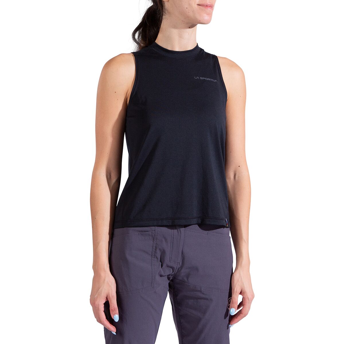 Image of La Sportiva Just Right Tank Top - Women's Black/Onyx, S