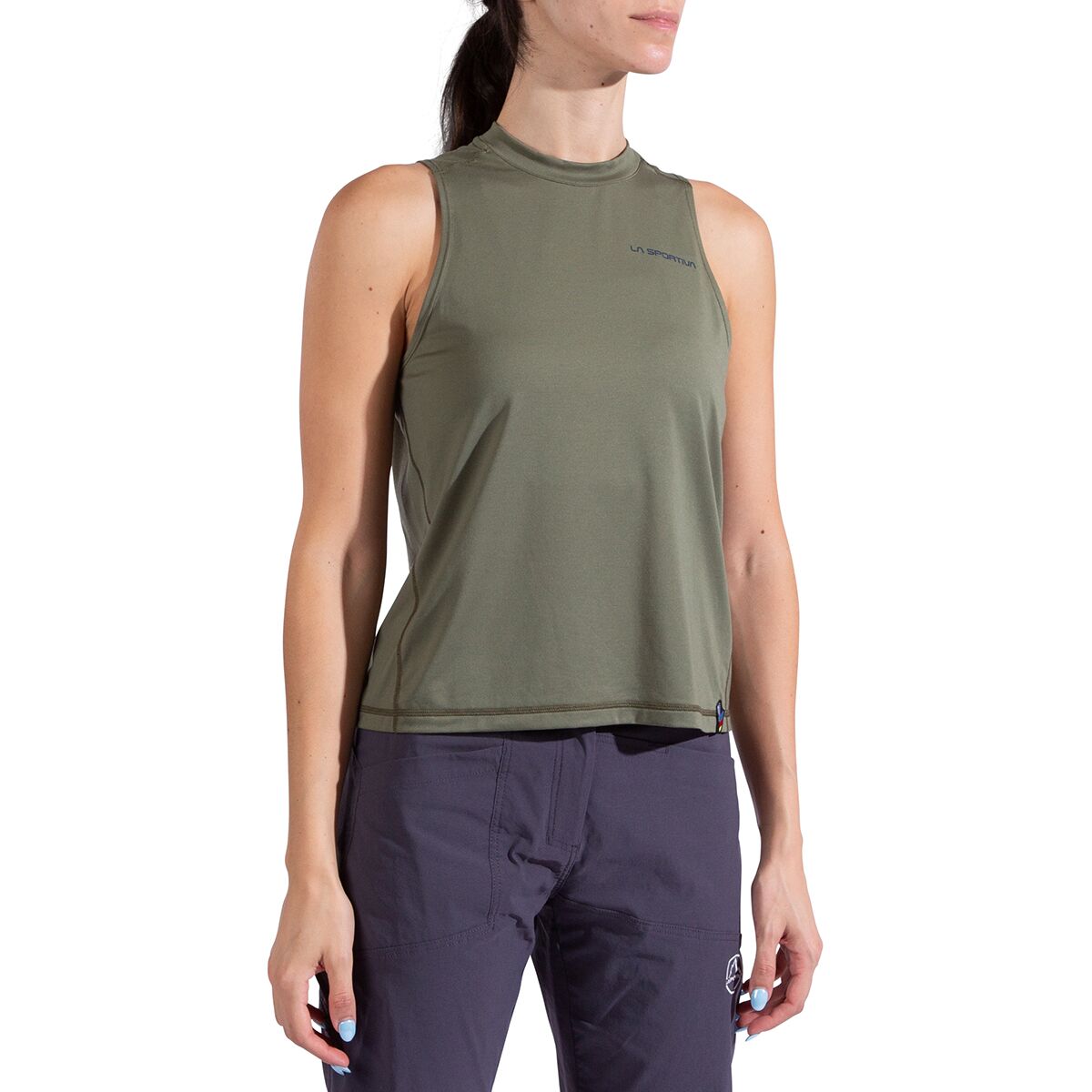 Image of La Sportiva Just Right Tank Top - Women's Cypress/Night Sky, S