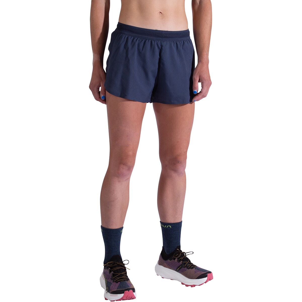Image of La Sportiva Pure 3in Short - Women's Night Sky/Chalk, L