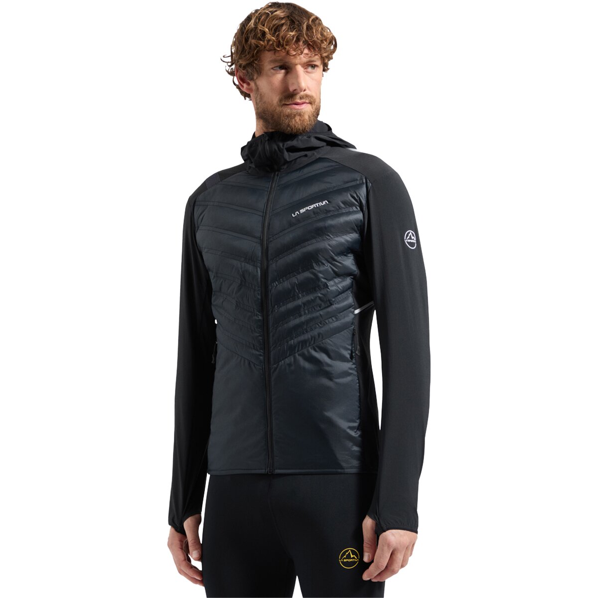 Image of La Sportiva Koro Jacket - Men's Black/Chalk, S