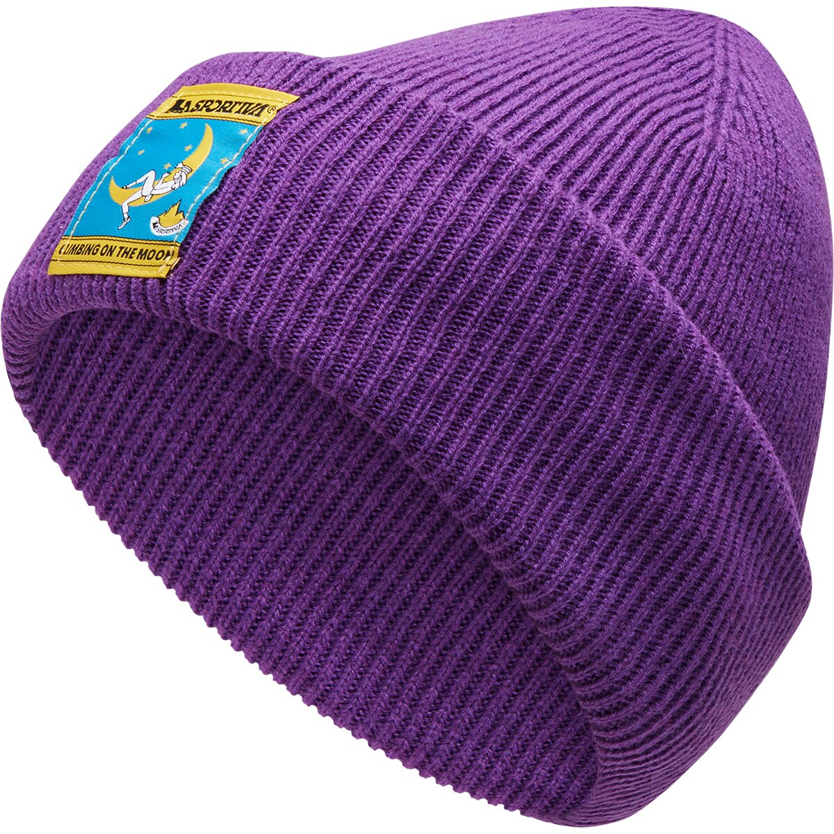 Image of La Sportiva Climbing on the Moon Beanie Viola/Giallo, One Size