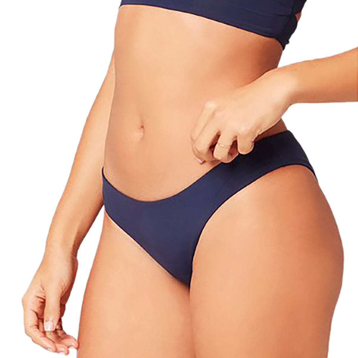L Space Sensual Solids Sandy Classic Bikini Bottom - Women's Midnight Blue, L
