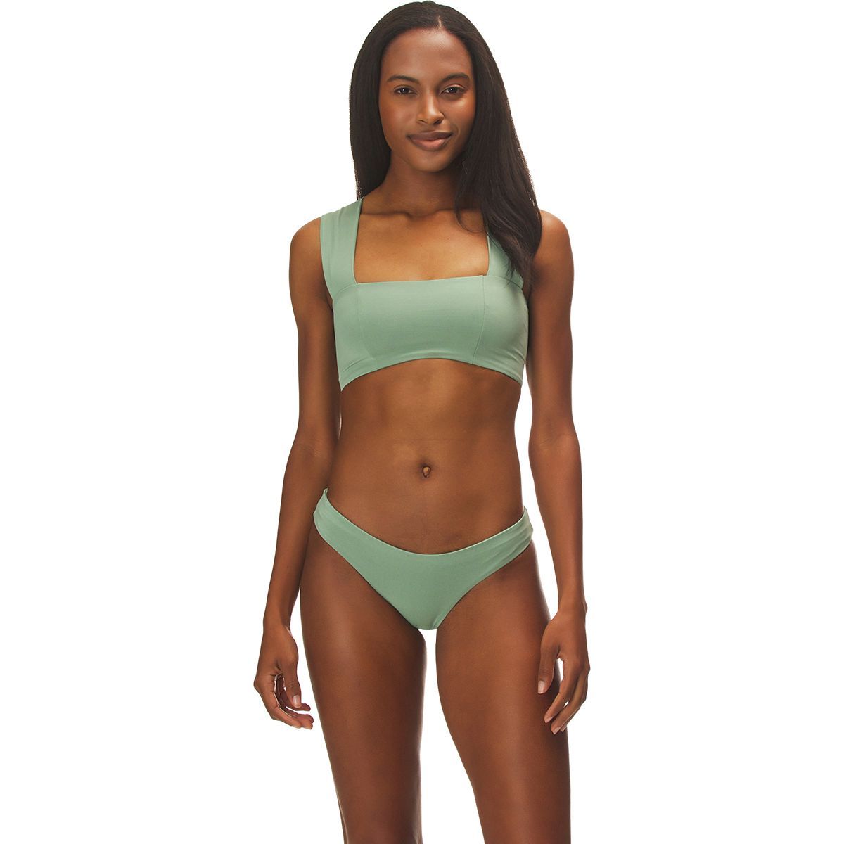 L Space Sensual Solids Sandy Classic Bikini Bottom - Women's Reef Green, M