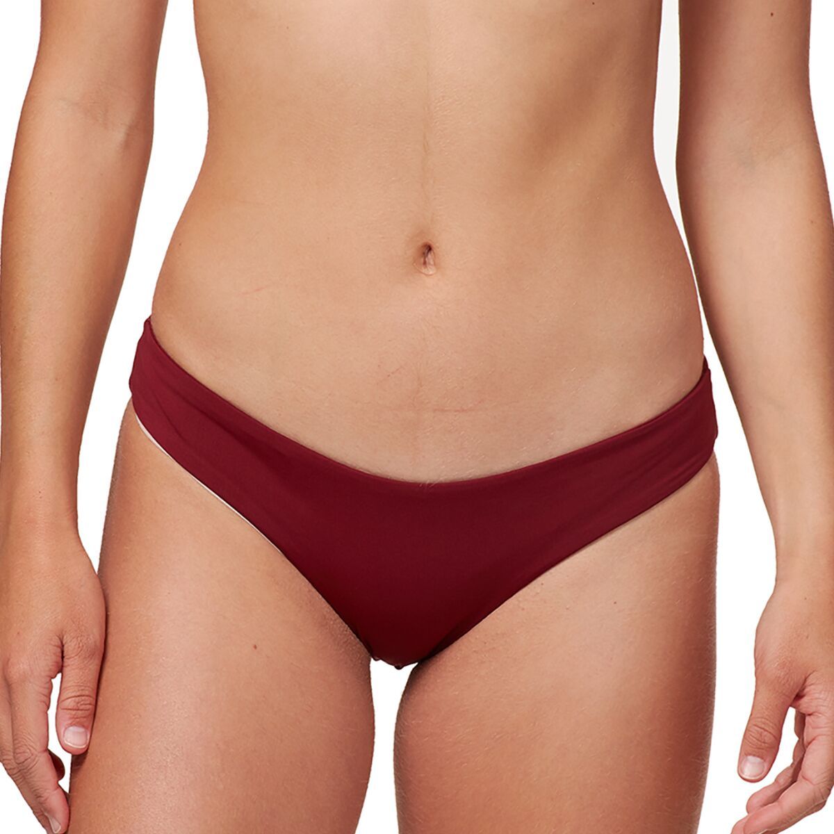 L Space Sensual Solids Sandy Classic Bikini Bottom - Women's Sangria, S