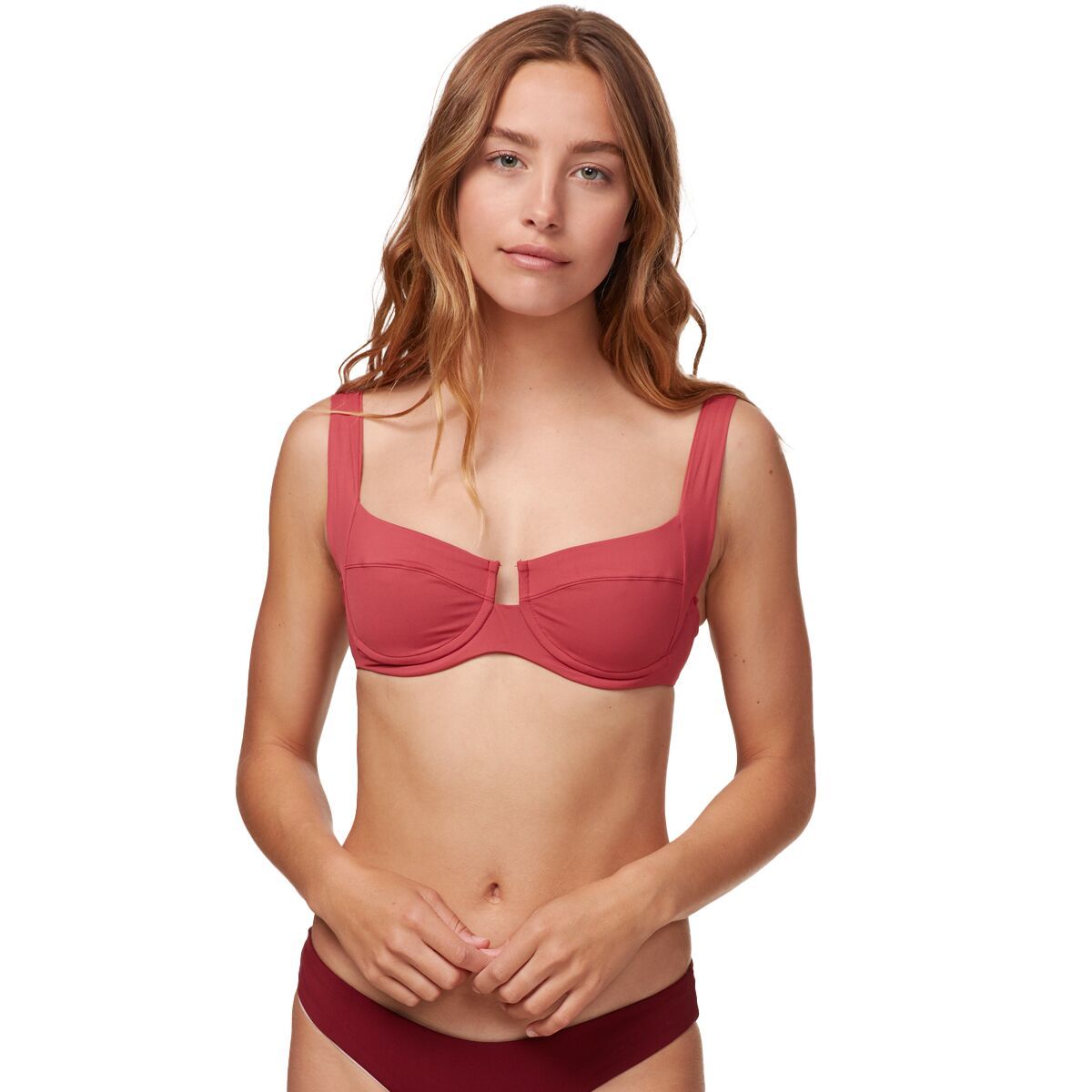 L Space Camellia Bikini Top - Women's Brick, DD