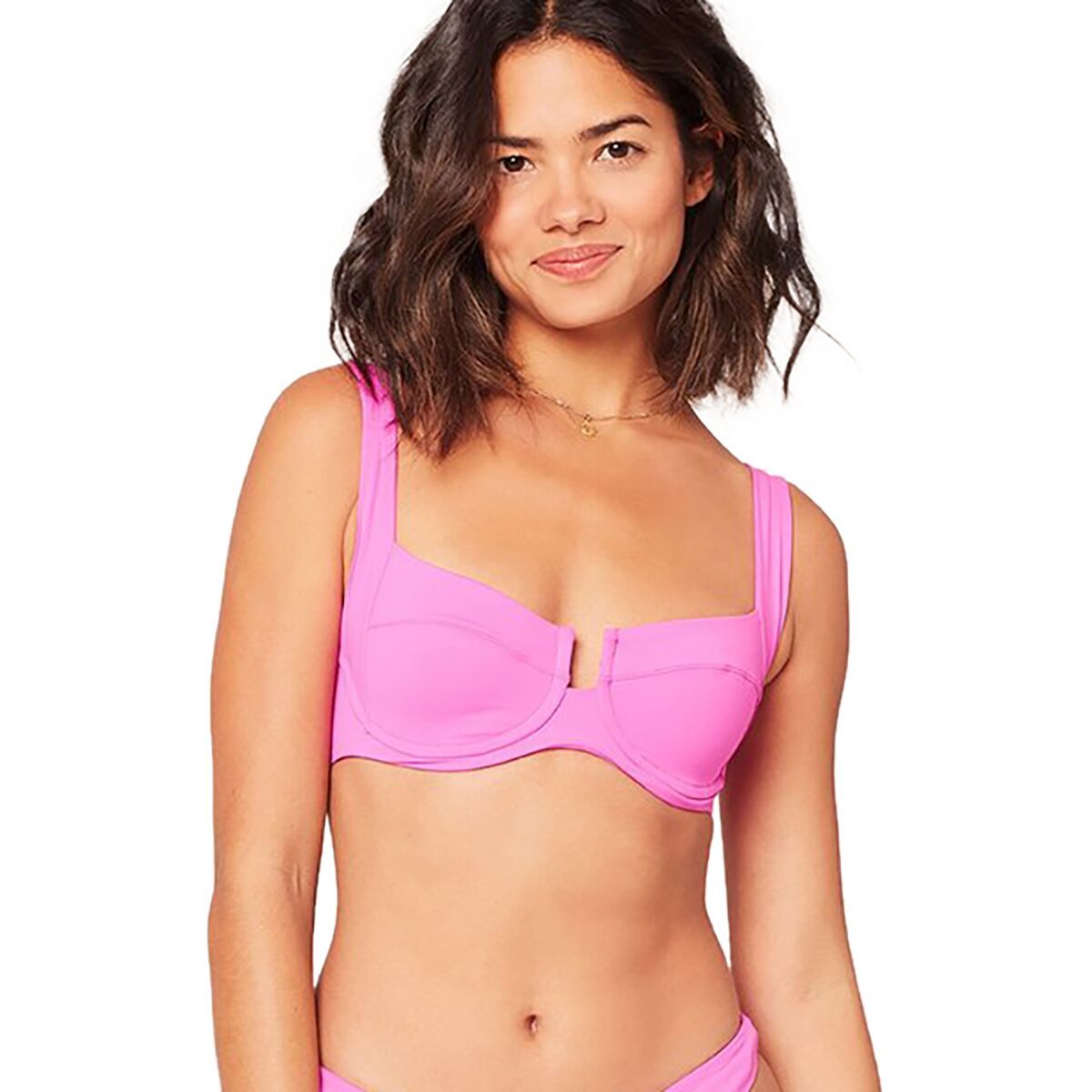 L Space Camellia Bikini Top - Women's Bright Fuchsia, S